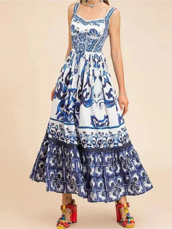 Vestido Midi Estampado - Marieta